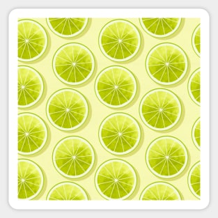 Lime Slices on Yellow Sticker